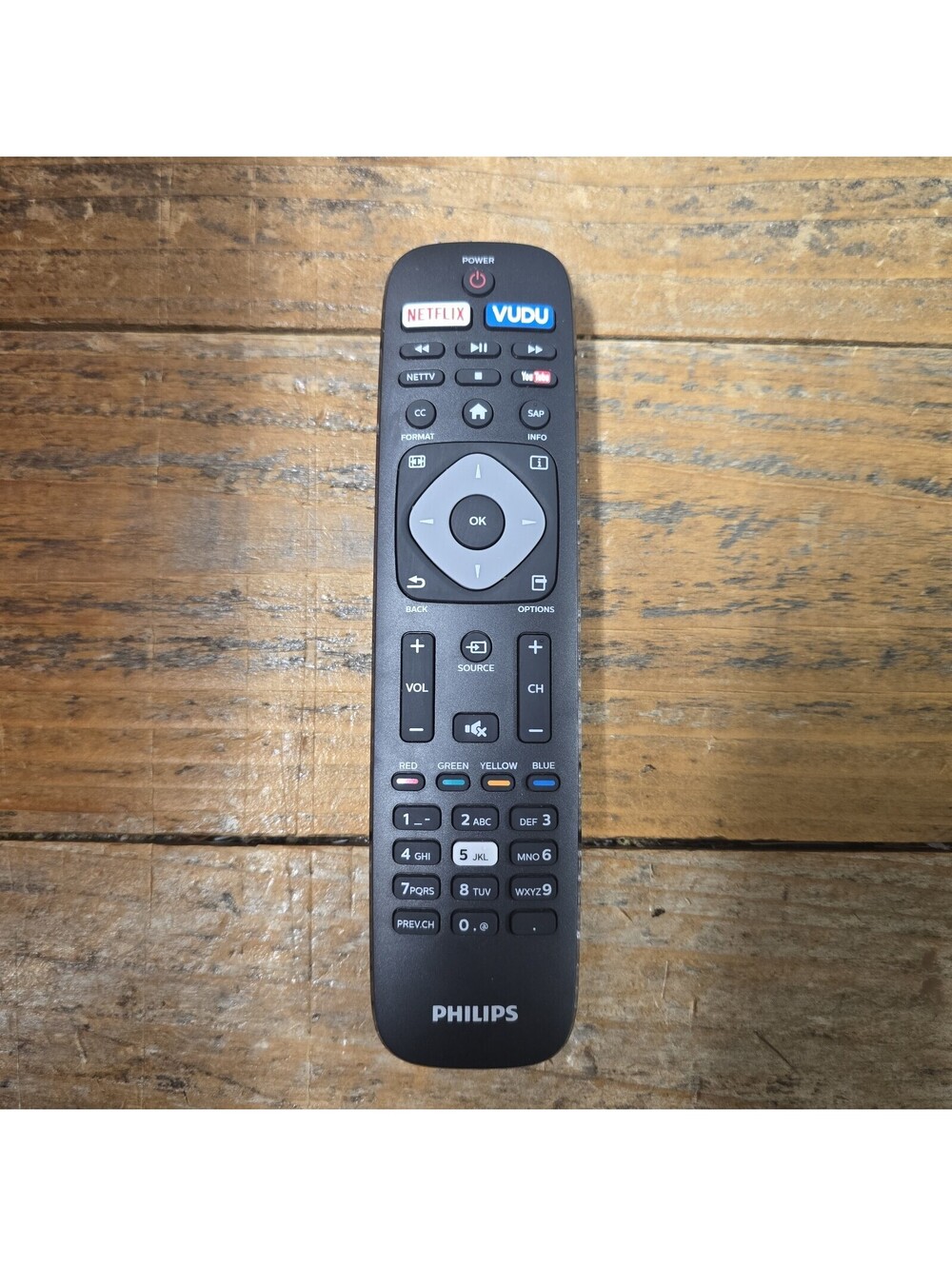 TV Remote Control For All Philips LCD LED Smart TV Netflix Vudu Youtube